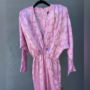Calhoun 80s floral pink jumpsuit